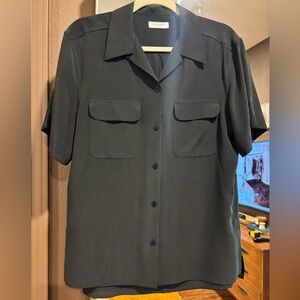 Equipment Silk Amaia Blouse in True Black